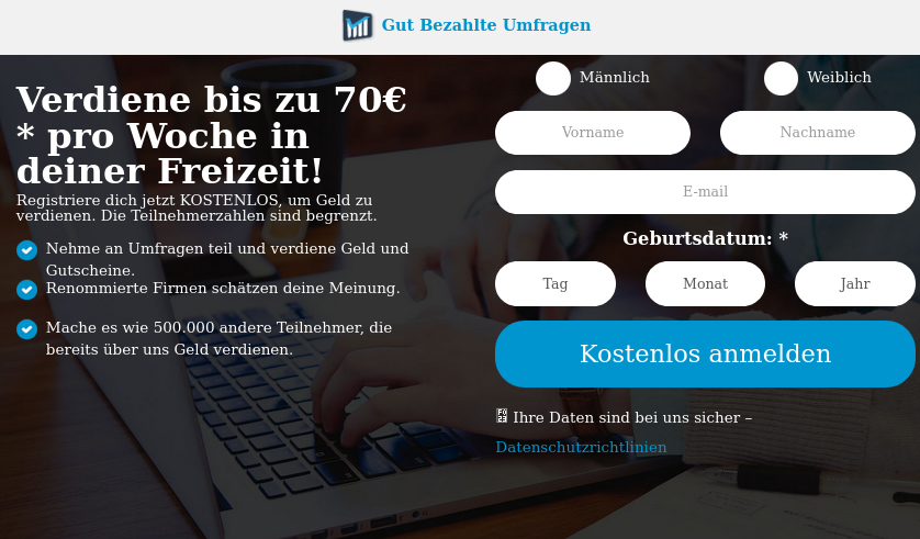 gutbezahlteumfragen.de - unsere erfahrung - seriös oder betrügerisch?